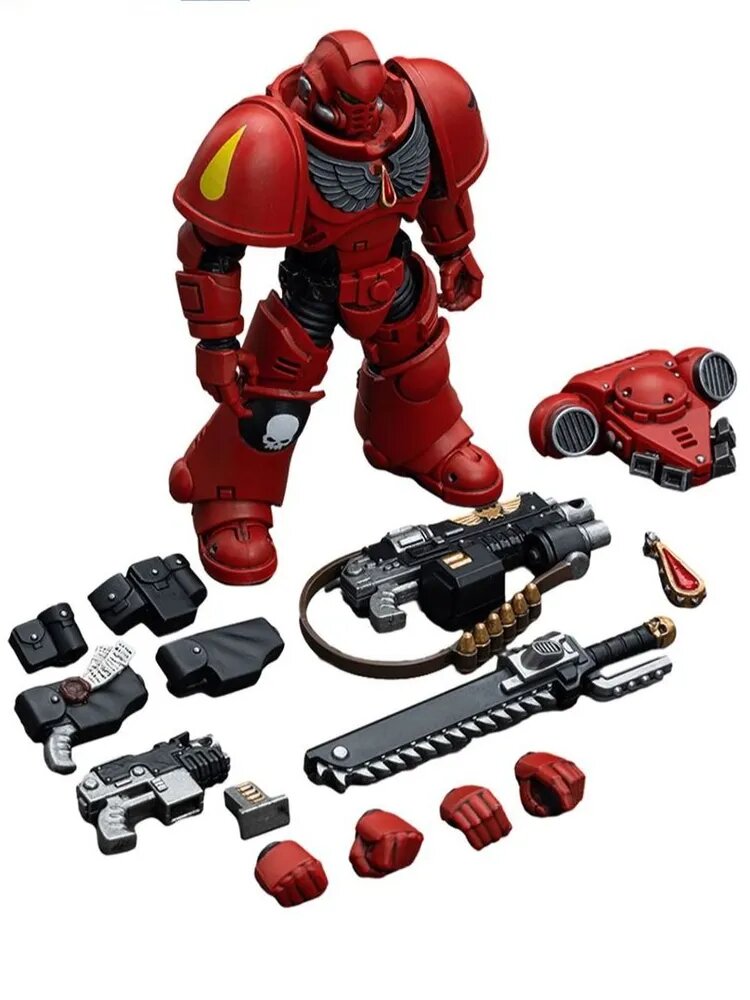Подвижная фигурка JOYTOY Warhammer 40K 1/18 Action Figures Blood Angels Intercessors Model Toy Gift Free Shipping