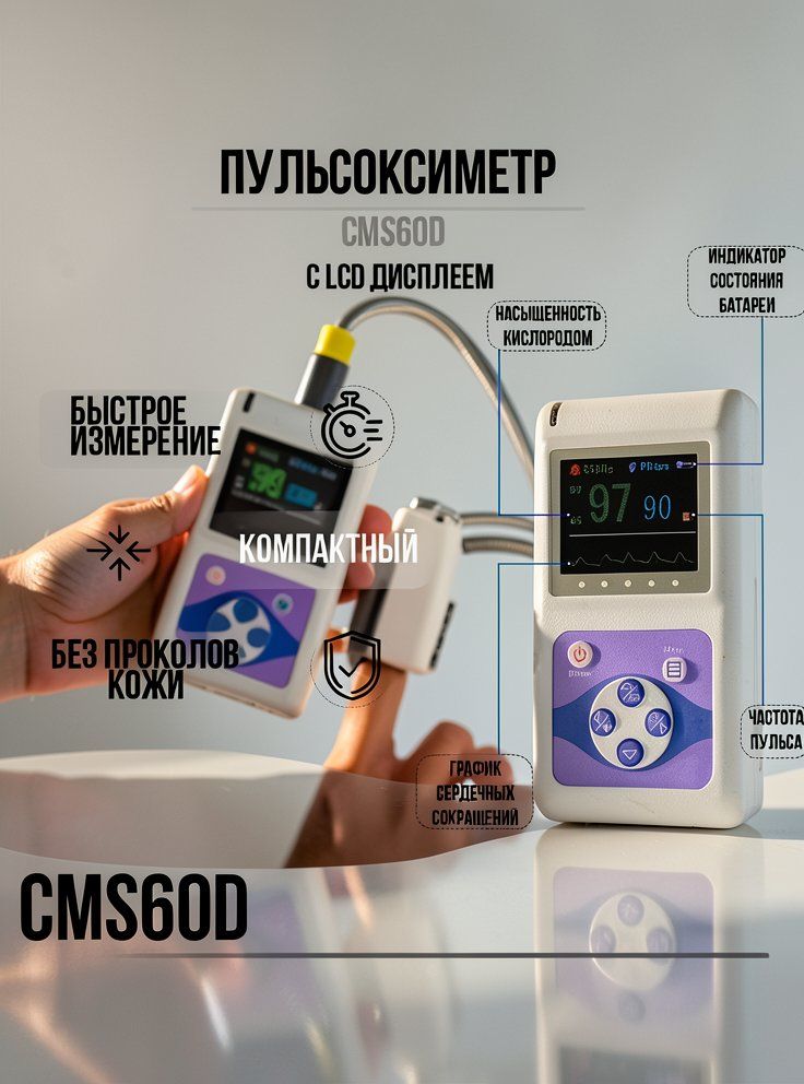 Пульсоксиметр CMS Contec 60D