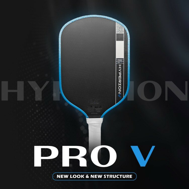 Ракетка для пиклбола JOLA Pro V GEN5 из карбона Toray T700 горячее прессование силовая рама Синий 16 мм Гибрид