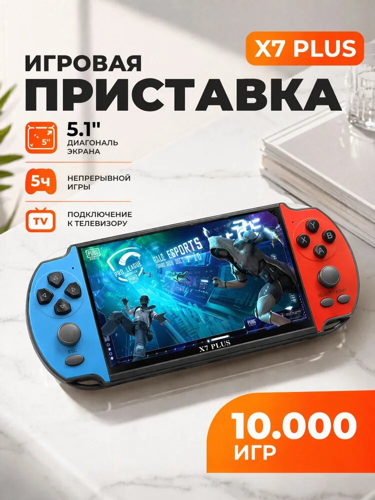 Портативная игровая приставка консоль X7 Plus