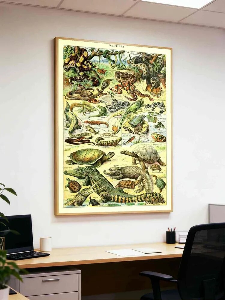 Картина "рептилии" 40x60 см, 1
