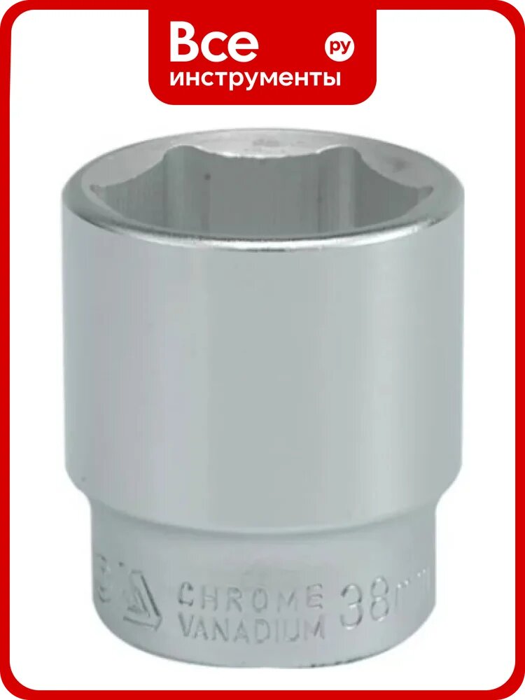 Головка торцевая короткая 38 мм, 3/4" DR, CrV YATO YT-1317