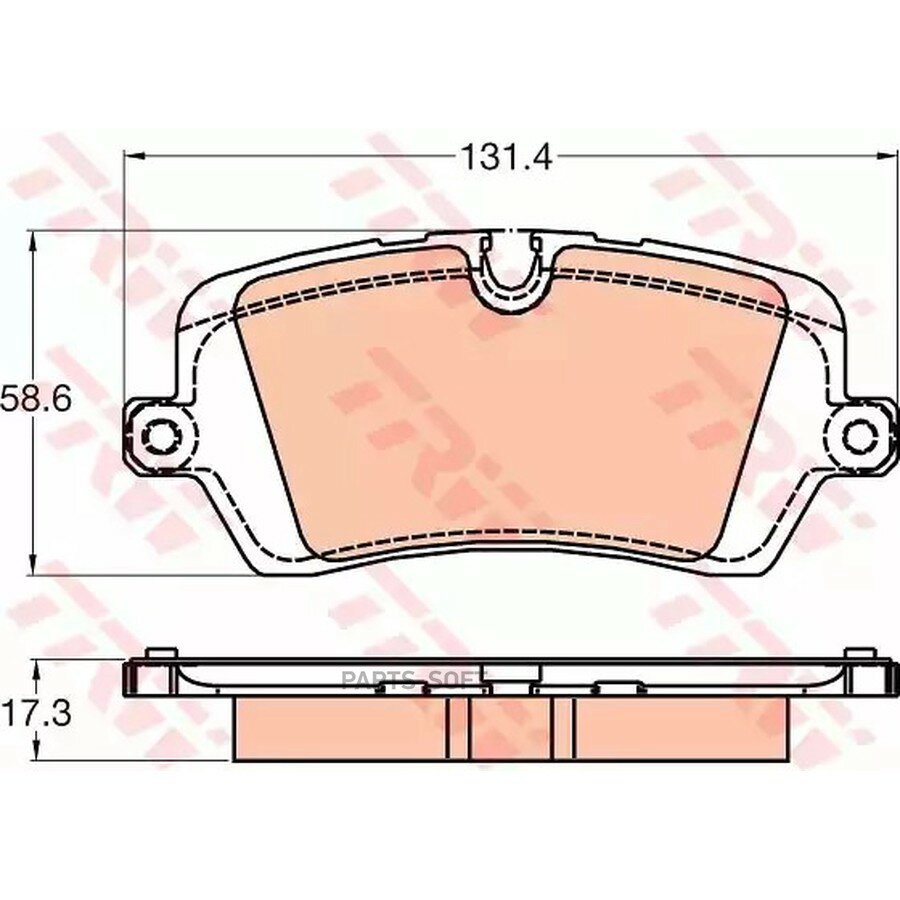 TRW GDB2029 Колодки тормозные LAND ROVER RANGE ROVER IV 12-/SPORT 13- задние