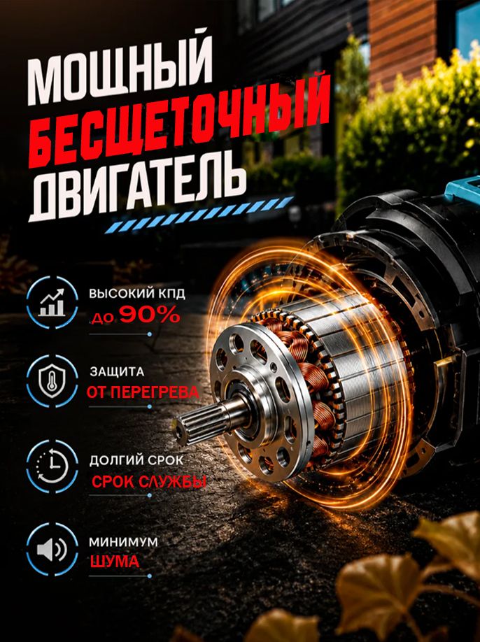 Воздуходувка аккумуляторная мощная / воздуходувка садовая