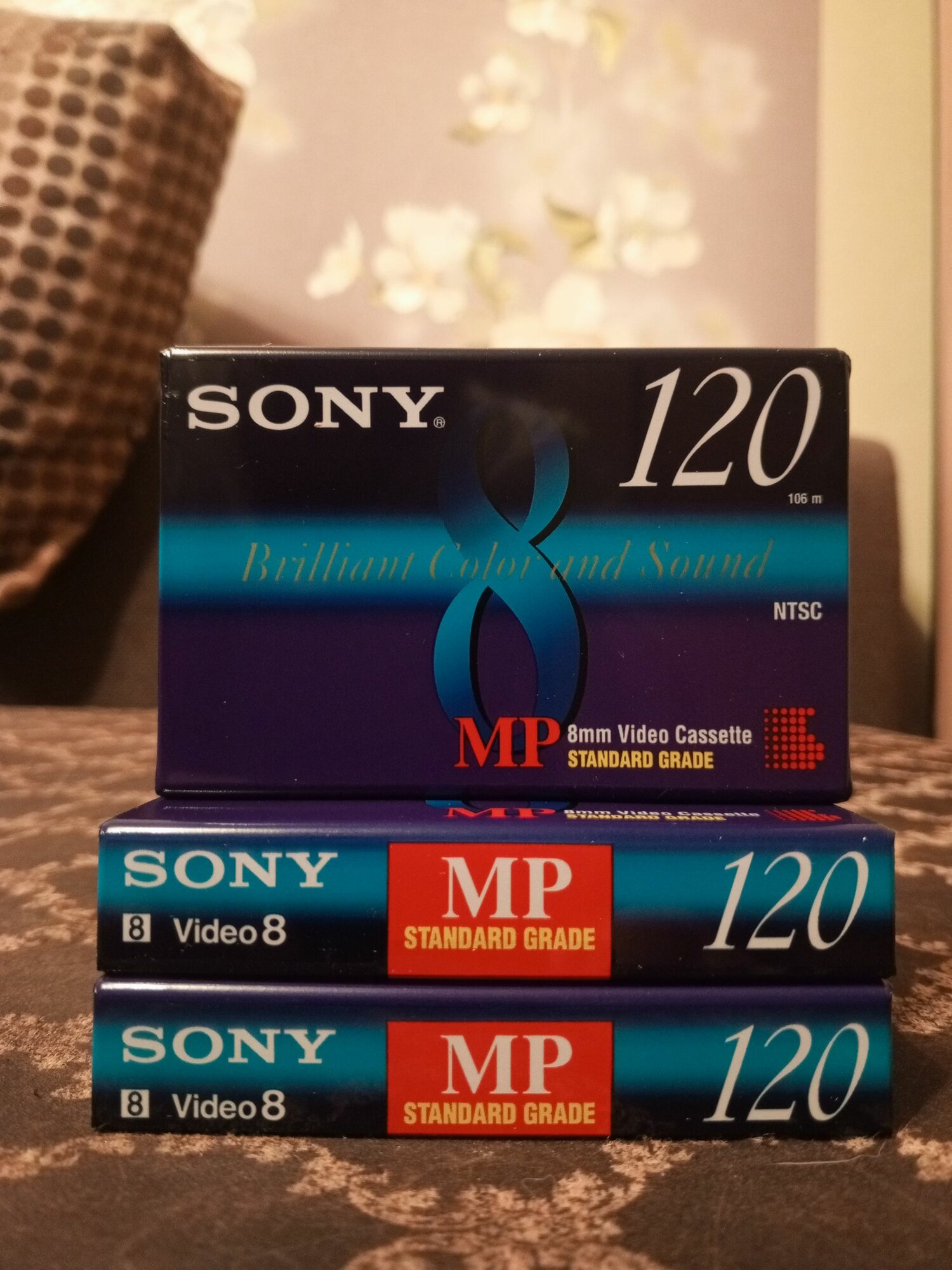 Видеокассета Video 8 Sony MP Standart, 120 мин