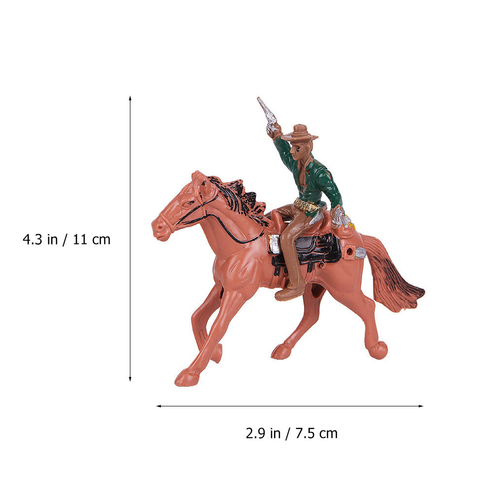 Набор Игровых Фигурок В Деталях Ковбои И Индейцы Модель Вагона 11X7.5Cm