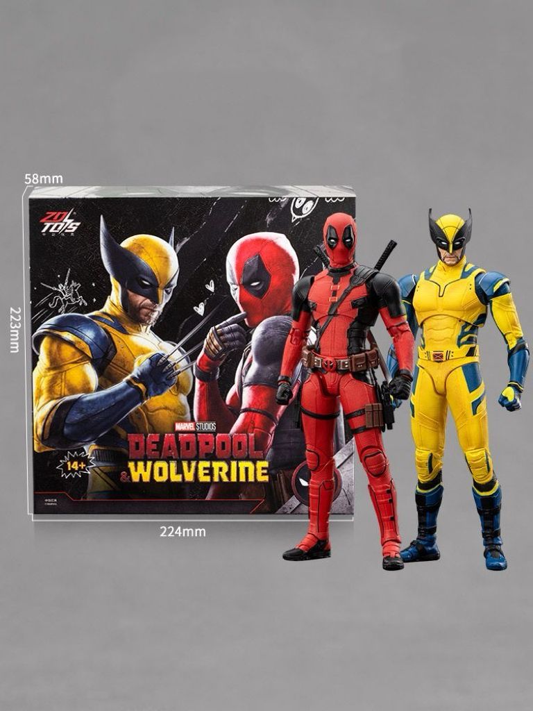 Фигурка ZD Toys Набор подвижных игрушечных украшений "Дэдпул Росомаха"