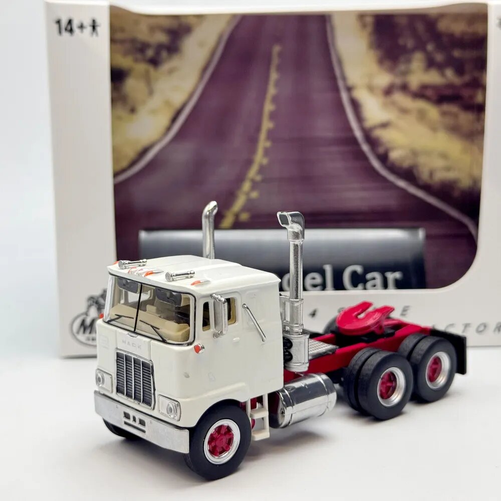 Модель Top Shelf масштаб 1:64 Мак F700 Semi Tractor Unit белая литая металлическая коллекционная модель автомобиля подарок