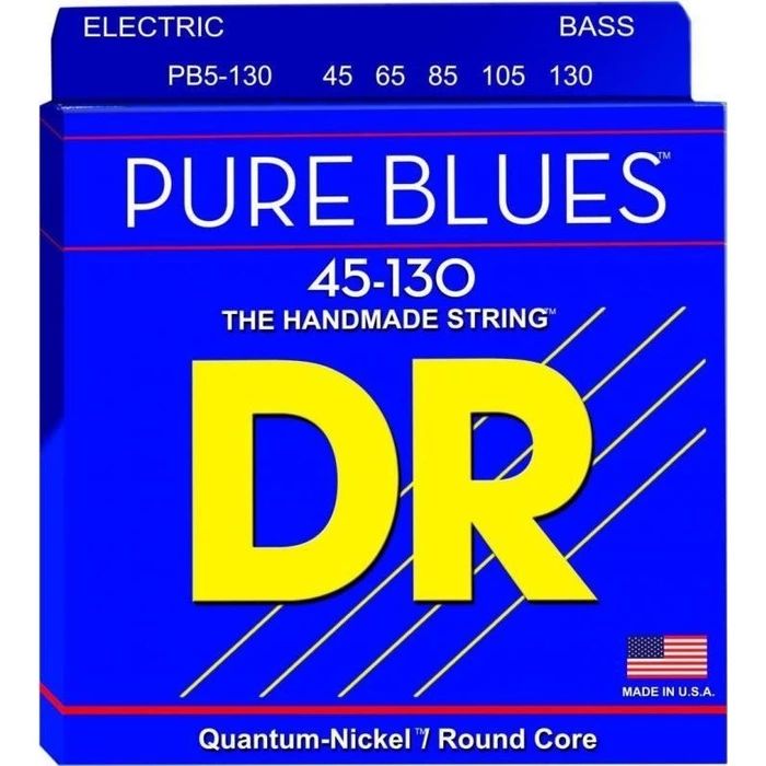 DR String PB5-130 PURE BLUES Струны для бас-гитары