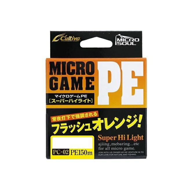 Шнур Owner Micro Game PE X4 Super Highlight, Flash Orange, 150м, #0.2, 3,1lb