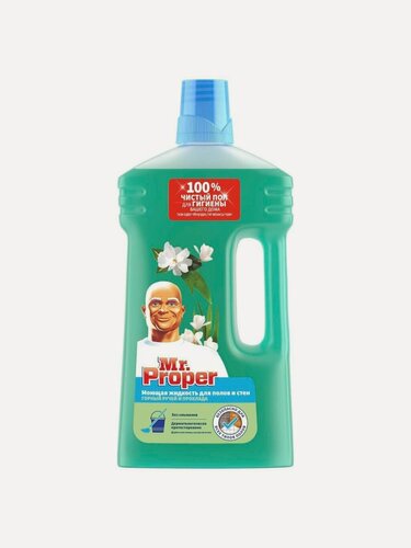 Изображение товара Средство для мытья полов и стен Mr.Proper Горный ручей 1 л, моющая жидкость для уборки дома, артикул MP-81630427