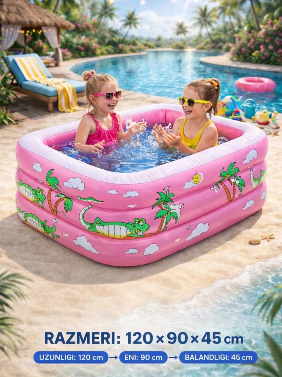 Надувной детский бассейн, бренд , отличный выбор для жаркого лета