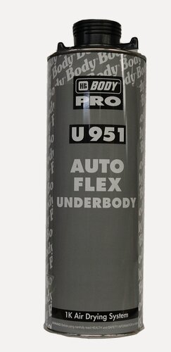 Изображение товара Антигравий на основе каучука черный под пистолет (HB BODY PRO 951 Autoflex) 1л