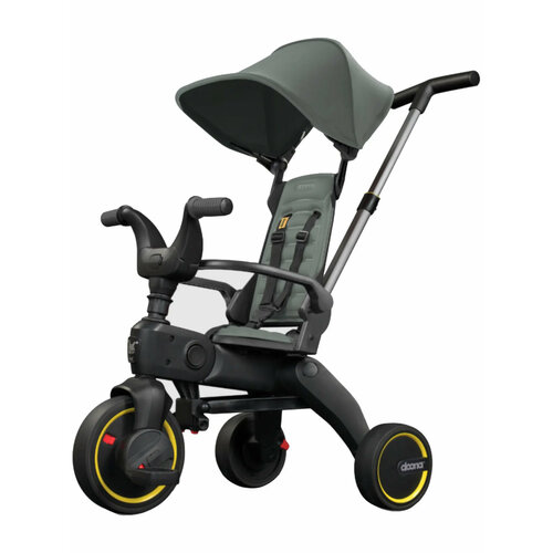 фото Велосипед - коляска 3-х колесный складной doona liki trike s1 slate green (forest grey)