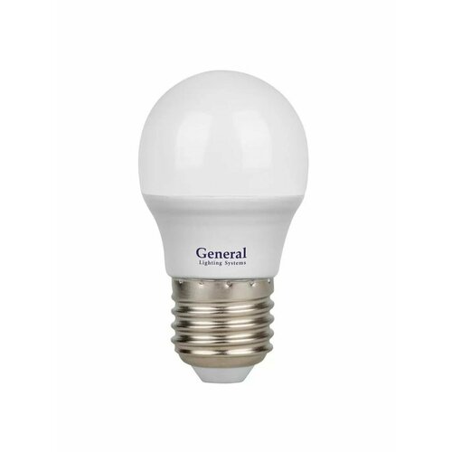 Лампа светодиодная E27, 20 Вт, 230 В, шар, 4500 К, свет нейтральный белый, General Lighting Systems, GLDEN-G45F