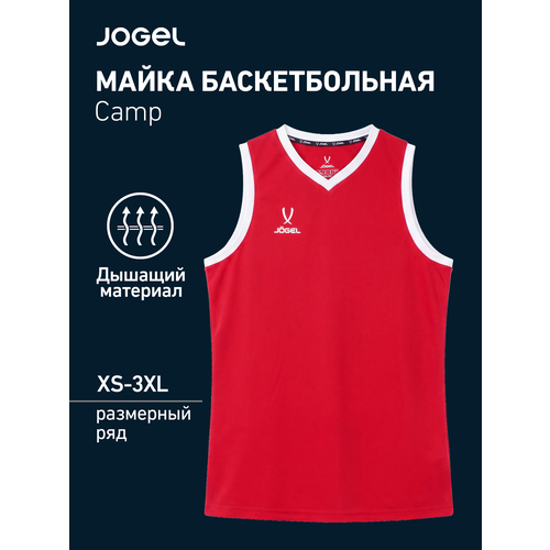 фото Майка спортивная jogel, размер l, красный