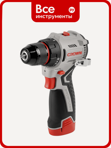 Изображение товара Дрель-шуруповерт Crown CT21129HMX-2 BMC, бесщеточный двигатель, для сверления и закручивания в древесине и металле