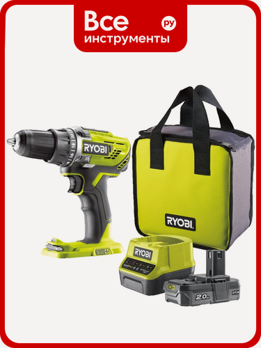 Изображение товара Компактная дрель-шуруповерт Ryobi ONE+ R18DD3-120S 5133003347