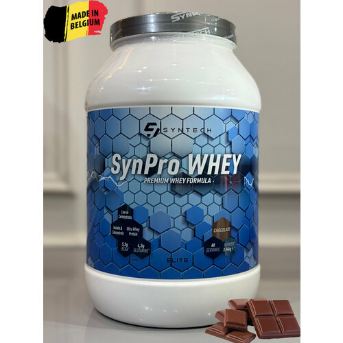 Протеин. Syntech Nutrition SynPro Whey (Изолят сывороточного белка) 2040 г. Вкус: шоколад