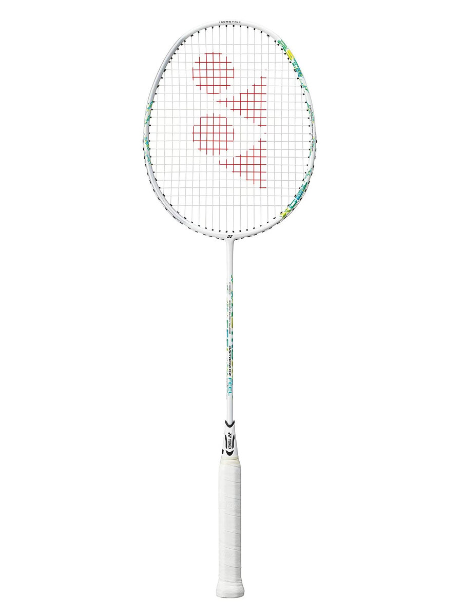 Ракетка для бадминтона Yonex Astrox 02 Feel с натяжкой, White/Green, 4U/5G