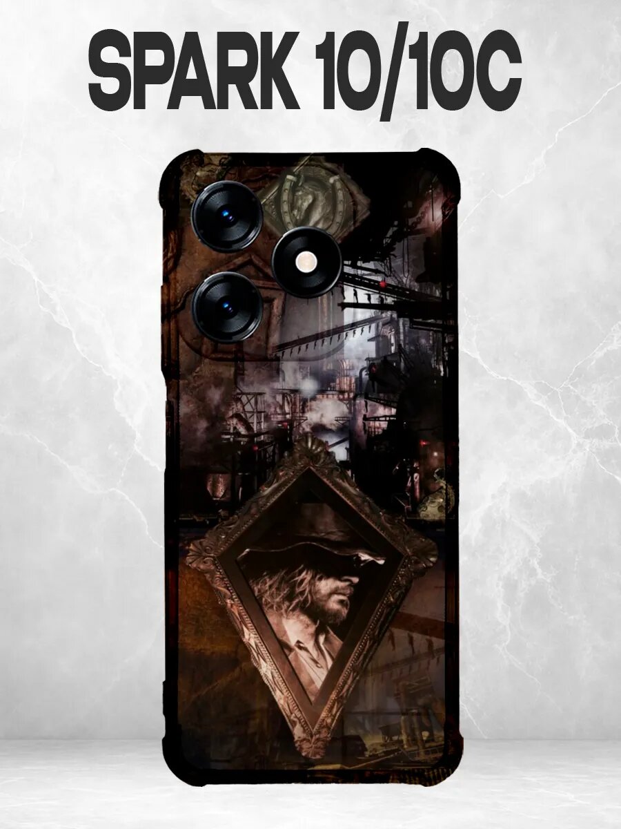 Чехол на Spark 10 с принтом PINTEREST Resident Evil