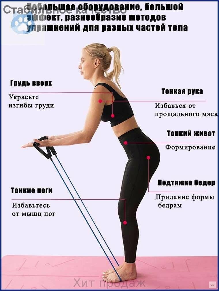 Резинки для фитнеса - Универсальные эспандеры для груди и тела тренировки дома