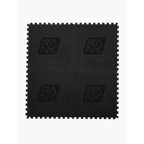 фото Коврик rank eva inter-lock mat, для тренажеров, 60см, прочный eva, 4 квадрата, сборный, с логотипом