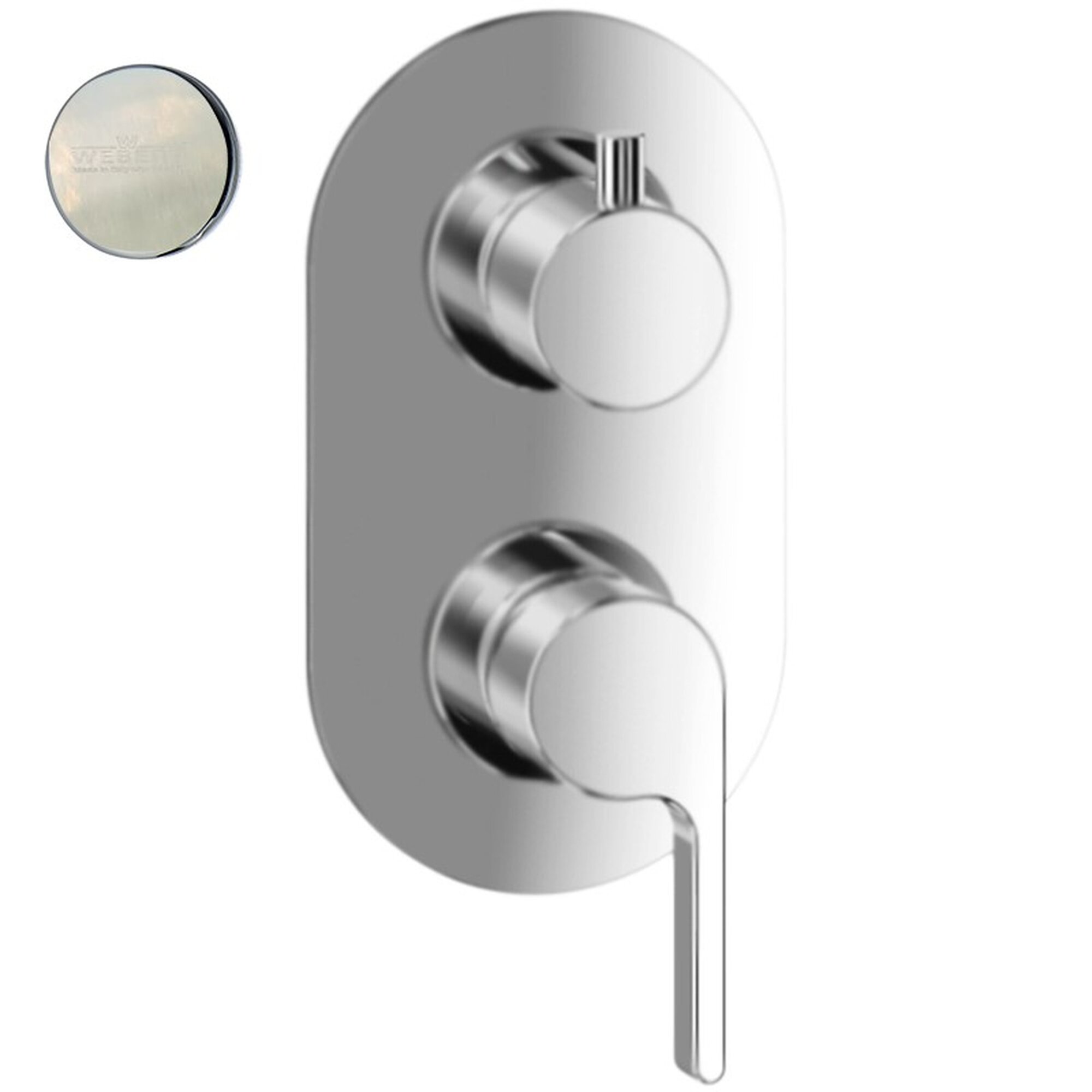 Смеситель для душа встраиваемый Webert DoReMi DR860101345, цвет - никель