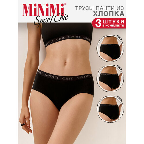 фото Трусы minimi, 3 шт., размер 50(xl), черный