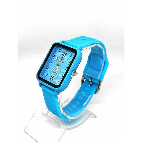 Наручные часы, синий наручные часы кварцевые корпус алюминий ремешок силикон голубой