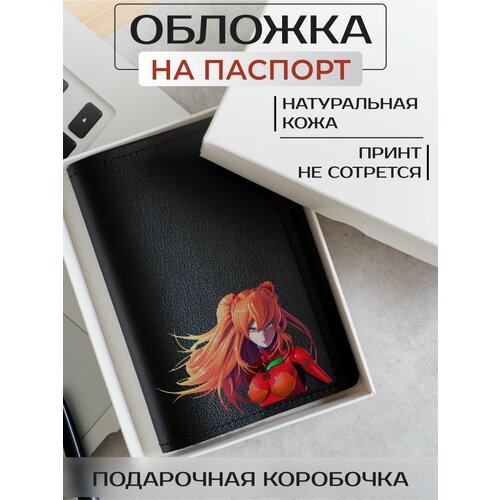 фото Обложка для паспорта russian handmade, натуральная кожа, черный