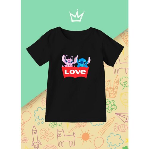 фото Футболка каждому своё, размер 128, черный