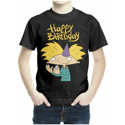 фото Футболка каждому своё, размер 128, черный