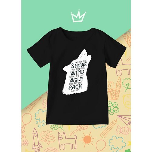 фото Футболка каждому своё, размер 128, черный