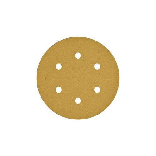 Круг шлифовальный на липучке PAPER GOLD (5 шт; 150 мм; 6 отверстий; P280) NAPOLEON npg5-150-6-280
