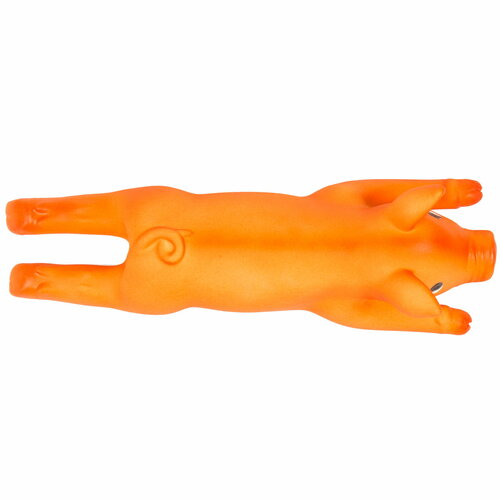 DUVO+ Игрушка для собак латексная Хрюшка, оранжевая, 24см (Бельгия) игрушка для собак мягкая duvo динозавр анкилозавр оранжевая 33х9х20см бельгия