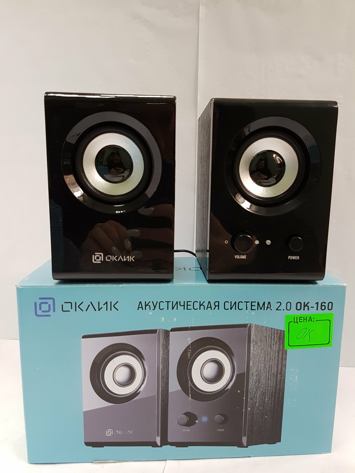 Колонки OKLICK OK-160 Black (2x3W, питание от USB)