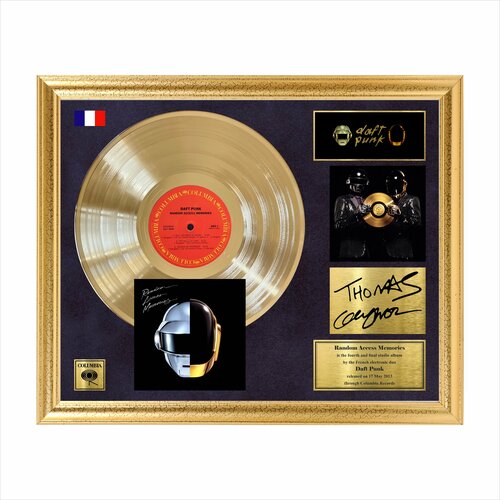 Daft Punk золотая виниловая пластинка