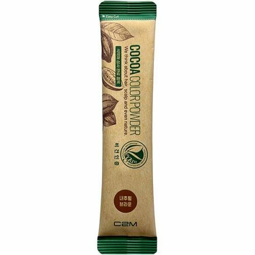 фото Краситель для волос qtem cocoa color powder на основе какао-порошка, натуральный коричневый, 10 г