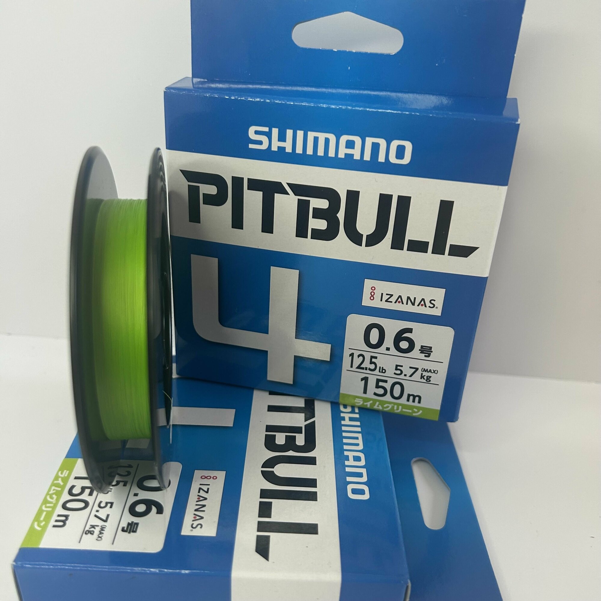 Плетеный шнур Shimano PITBULL 4 PE 0,6 Lime Green