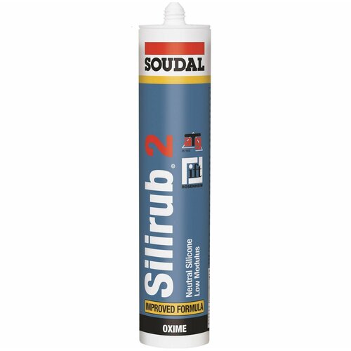 Силиконовый герметик SOUDAL Silirub 2 soudal соудал нейтральный силикон белый 280мл 158940