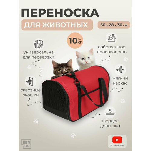 Переноска для кошек и собак мелких пород мягкая bagPRO