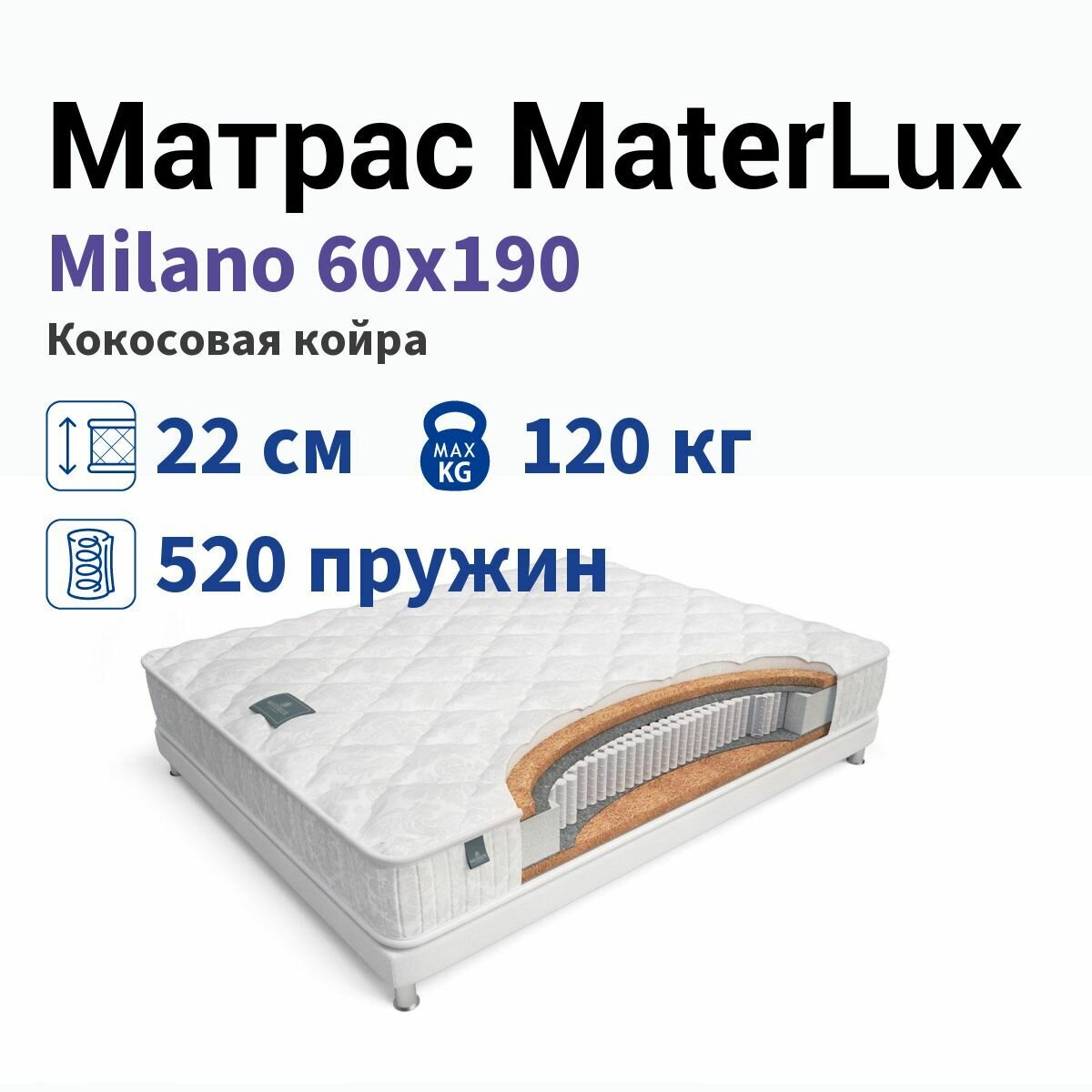 Матрас Materlux Milano (60 / 190)