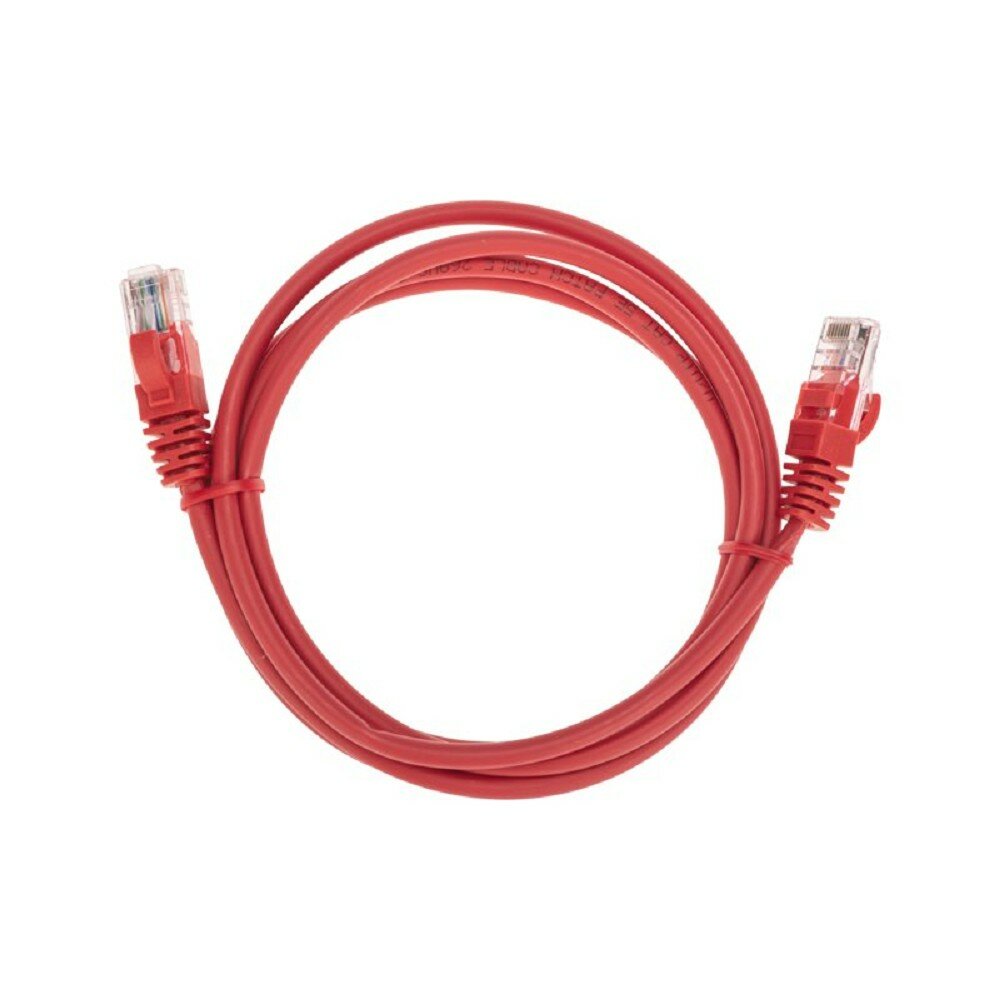 Rexant Патч-корды сетевые, телефонные 02-0103-105 Патч-корд U UTP, CAT 5e, RJ45-RJ45, 26AWG, LSZH, красный, 1,5м