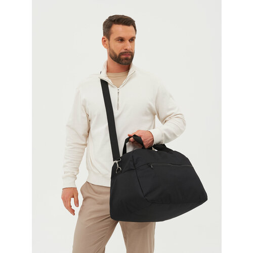 Сумка спортивная Sinum, 35 л, 30х30х45 см, ручная кладь, черный