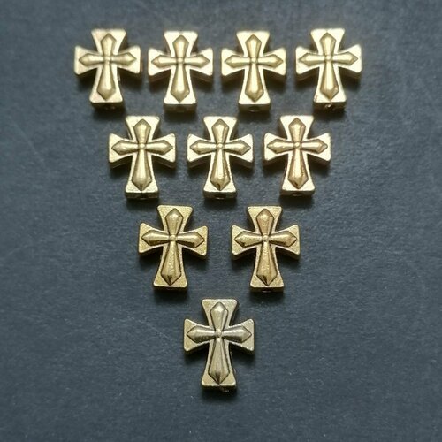 Бусины разделители для бусин 13 х 9 х 3,5мм, отверстие 1,2мм, 10шт