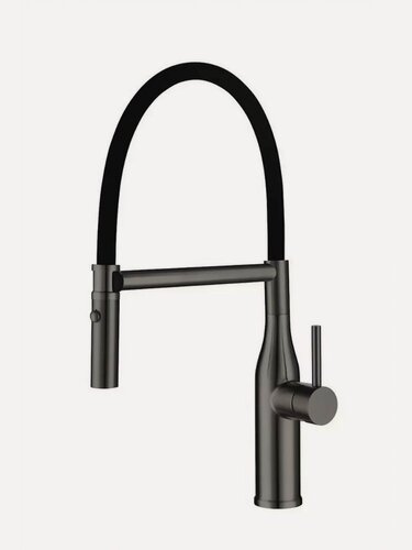 Изображение товара Смеситель для кухни Gappo G4098-29 с гибки изливом, латунь, оружейная сталь