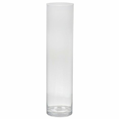 Ваза стеклянная цилиндрическая 50х12 см для цветов прозрачная 1454₽