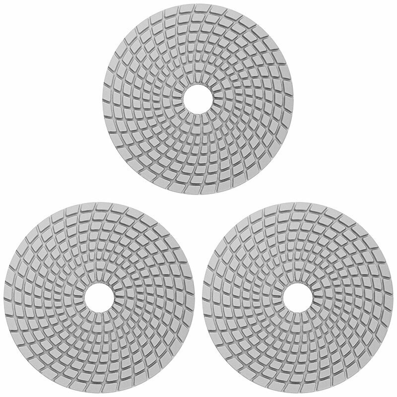Круг алмазный шлифовальный по камню гибкий d125 мм P1500 для мокрого шлифования (3 шт.)