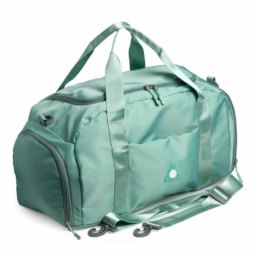 Сумка спортивная JiaKaiLe, 30 л, 24х24х49 см, ручная кладь, зеленый